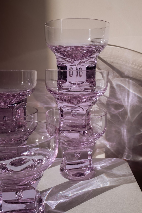 Image 1 of Set of 6 purple Italian coupes/bowls