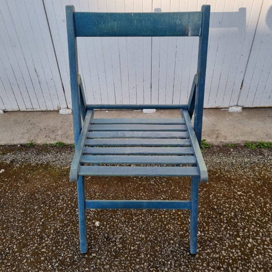 Image 1 of 4 sedie pieghevoli in legno