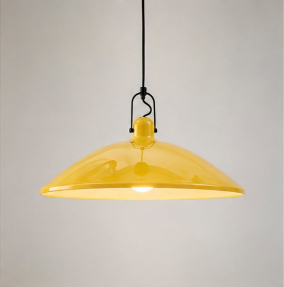 Lámpara colgante Martinelli Luce “Lampara” 1849 de Elio Martinelli – Amarillo raro – Lámparas colgantes (photo 3 of 18)
