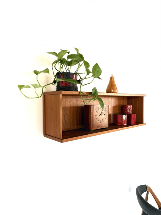 Vintage Teak Wall Shelf, 1960s – Wall cabinet, Wood (photo 4 of 12)