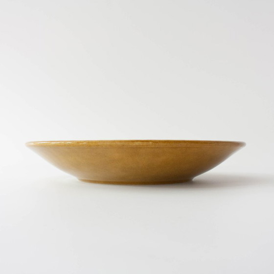 1960s Scandinavian Ceramic Plate in Green Mustard Tone – Crockery (photo 3 of 15)