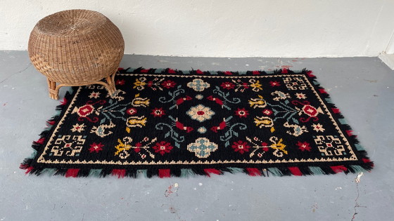 Image 1 of Wandtapijt Decoratief Tapijt Wol Frankrijk Vintage