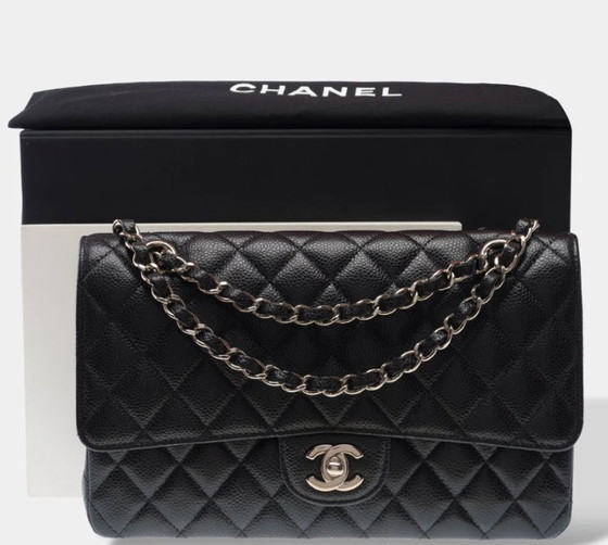 Image 1 of Borsa CHANEL Timeless/Classique en Cuir Noir - 103247