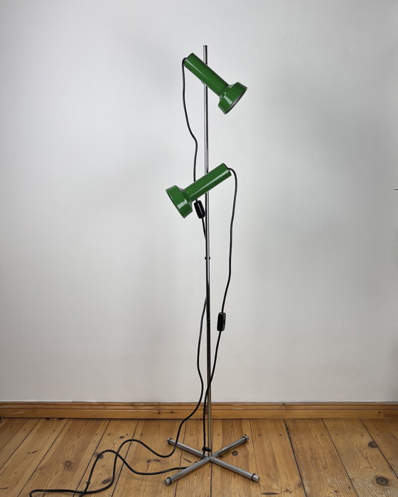 Image 1 of Vintage Floor Lamp by Goffredo Reggiani Italy Space Age 1970s, Adjustable Lamp, Mid Century Modern, 70s Industrial, Spot light