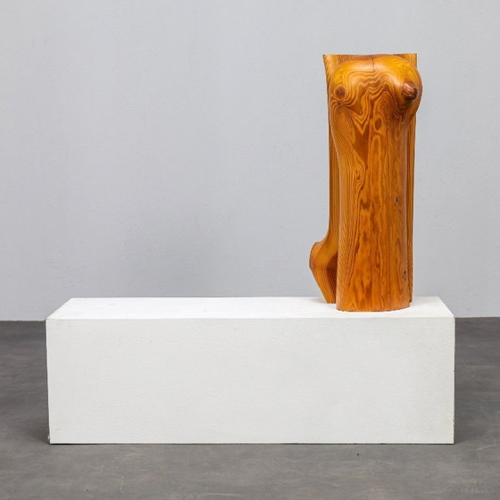 Image 1 of Pair of Pinewood Sculptures by Ineke van Zuuren, 1970s
