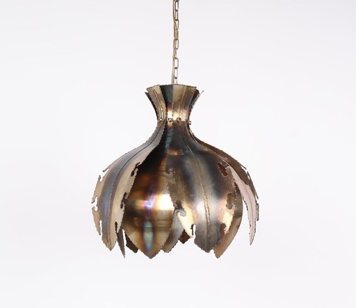 Holm Sorensen brass pendant lamp, 1960s