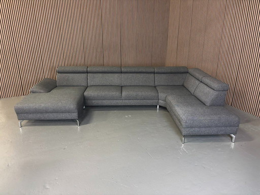 Montel Modena Canapé en U Anthracite 380x225x150 Remis à neuf