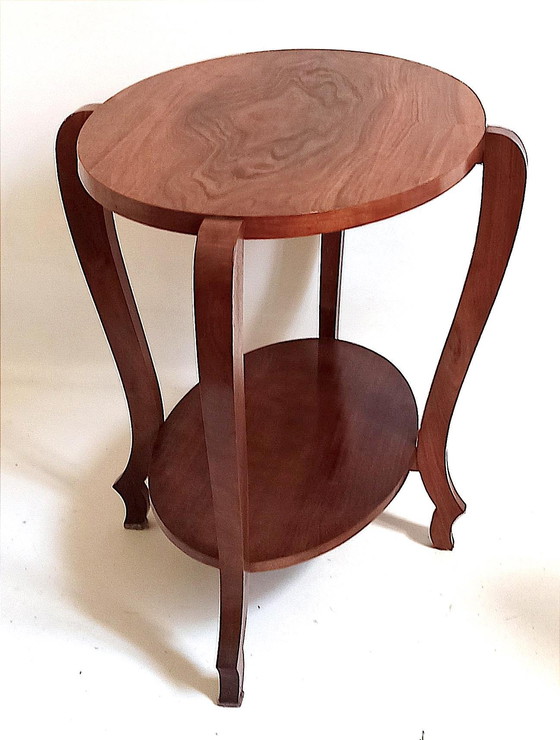 Image 1 of Guéridon Ovale Art Déco Breite 80 cm