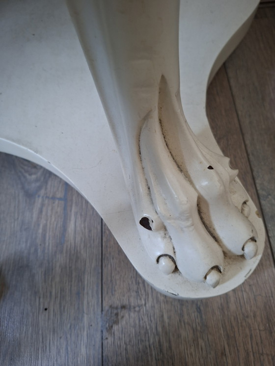 Image 1 of Tocador victoriano con tapa de mármol y patas de león