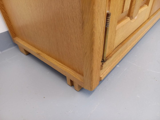 Image 1 of Guillerme et Chambron vintage solid oak wardrobe from the 60s