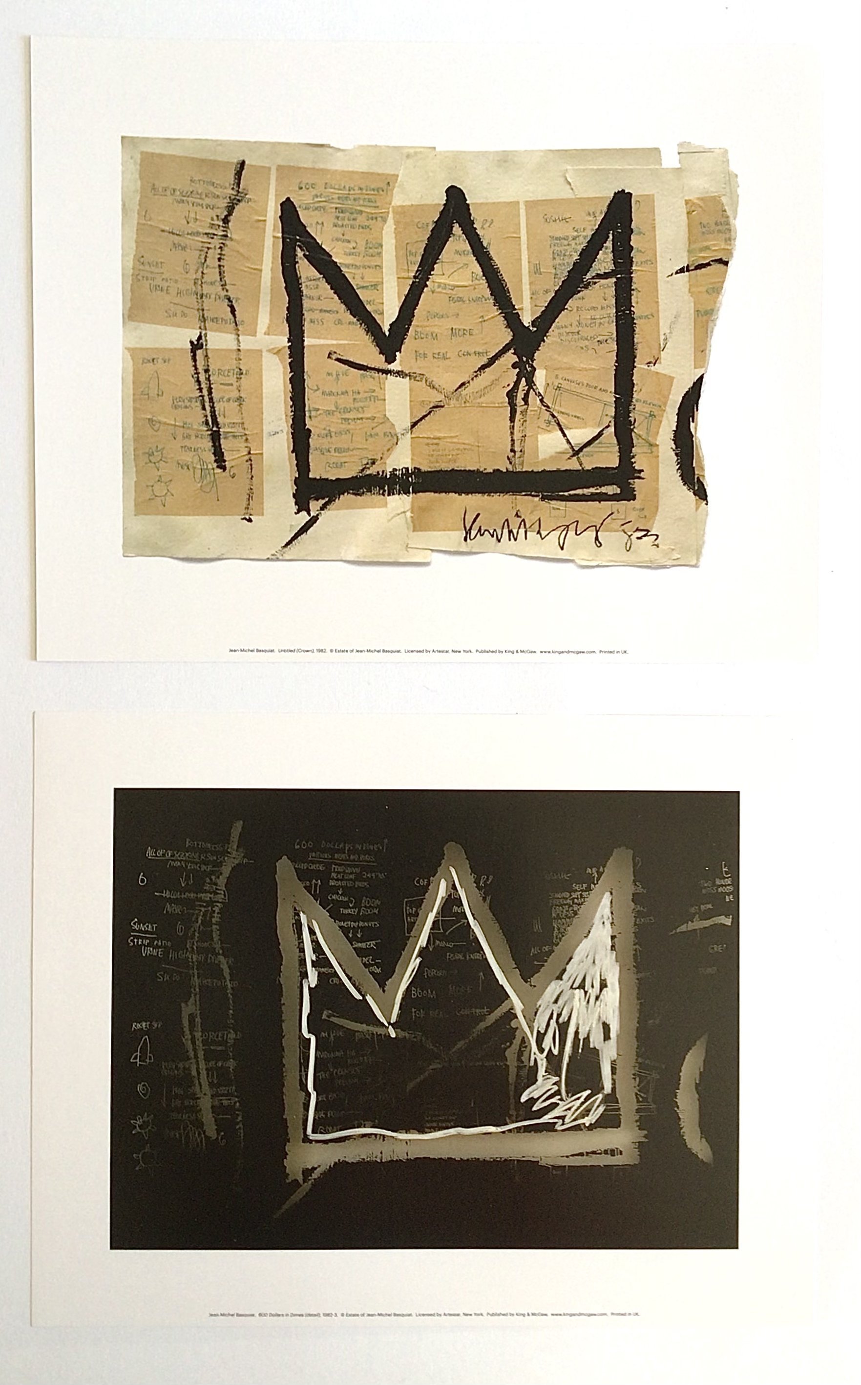 Jean-Michel Basquiat, (1960-1988) Untitled (crown), 1982 and $600
