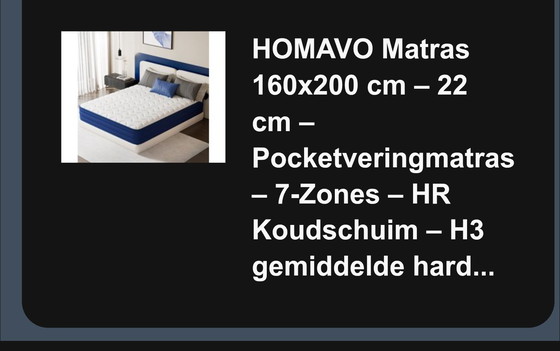 Image 1 of Homavo colchoneta nuevo 160x200 cm