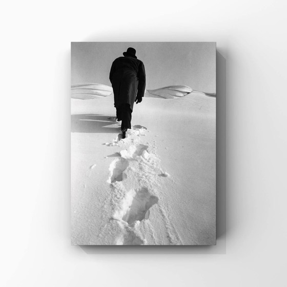 Image 1 of 1x Severe Winter 1947 — Walker in snowy landscape