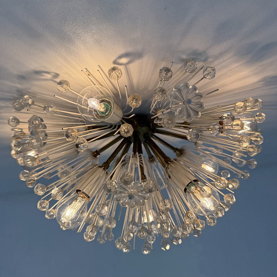 Image 1 of Sneeuwbal Plafondlamp van Emil Stejnar voor Rupert Nikoll, 1950