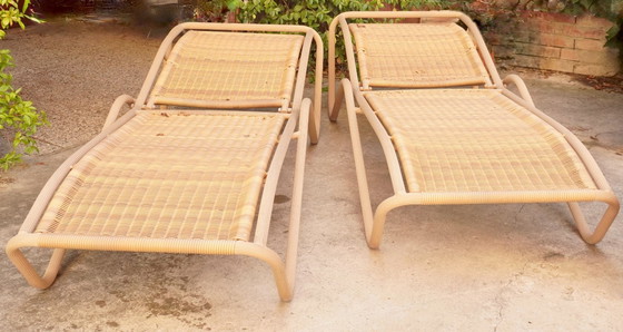 Image 1 of Conjunto de jardín Dedon - Sofá, sillón, mesa de centro + 2 chaise longues