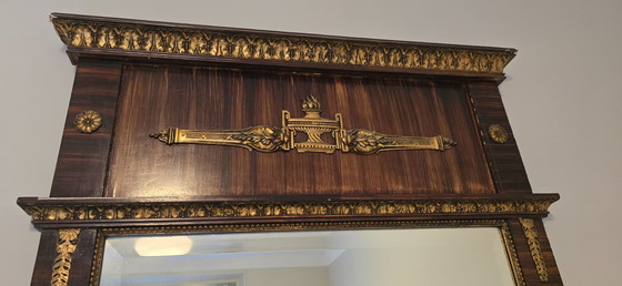 Image 1 of Cassettiera e specchio in stile Impero