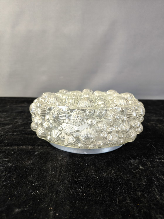Image 1 of Lampada da soffitto in vetro vintage – attributo di Helena Tynell