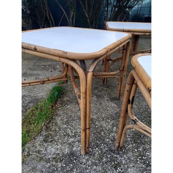 Image 1 of Vintage bamboo table, 1980