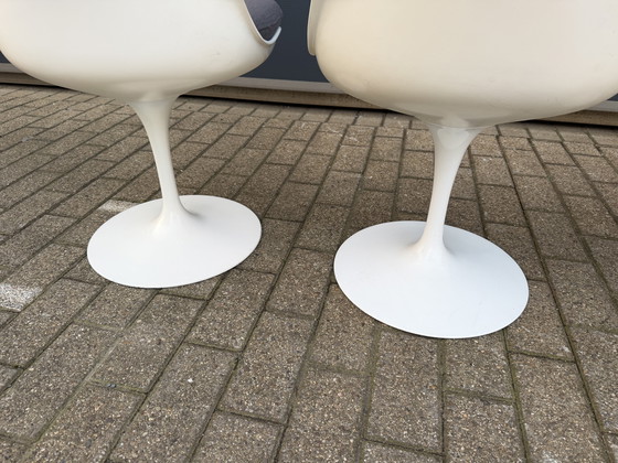 Image 1 of 4x original Knoll Tulip dining chairs by Eero Saarinen