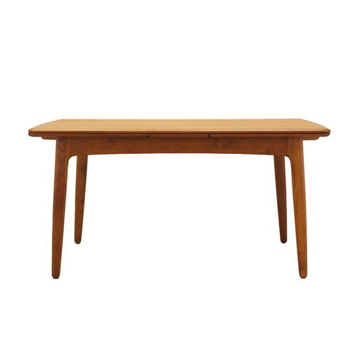 Mesa de teca, diseño danés, década de 1970, fabricada en Dinamarca.