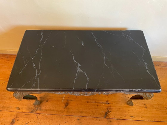 Image 1 of Table basse en laiton Tablejre Side Table 60s French