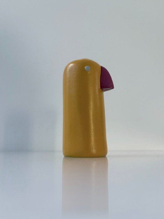 Geel Vogelbeeldje Scandinavisch Minimalistisch Design – Decoratieve objecten, Wood (photo 9 of 10)