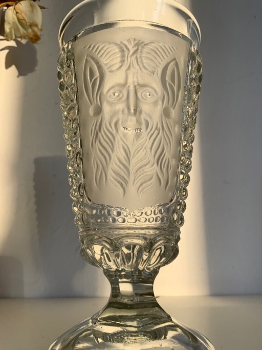 Seltener Jugendstil-Kelch „Teufel und tausend Augen“ von S. Reich & Co.