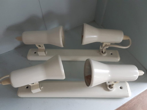 Vintage spotlights original 70-80s - Color: Cream