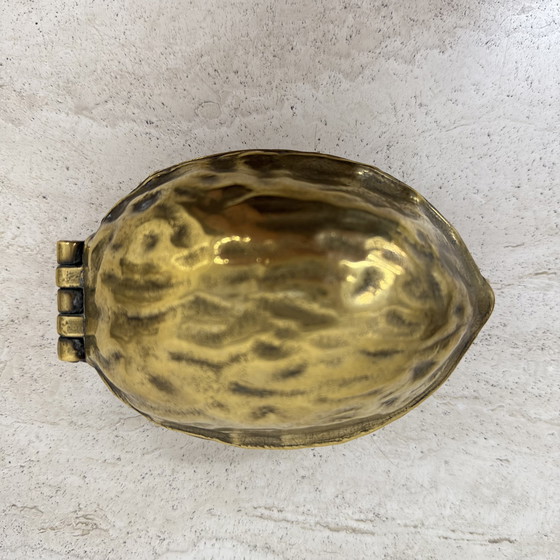 Image 1 of Brass Walnut Shaped Nut Cracker, 1970's