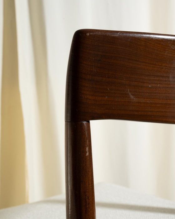 Image 1 of 4 sedie da pranzo in teak di metà secolo