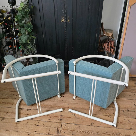 Juego de 2 sillones circulares – Mazairac & Boonzaaijer para Metaform – década de 1980 (photo 12 of 15)