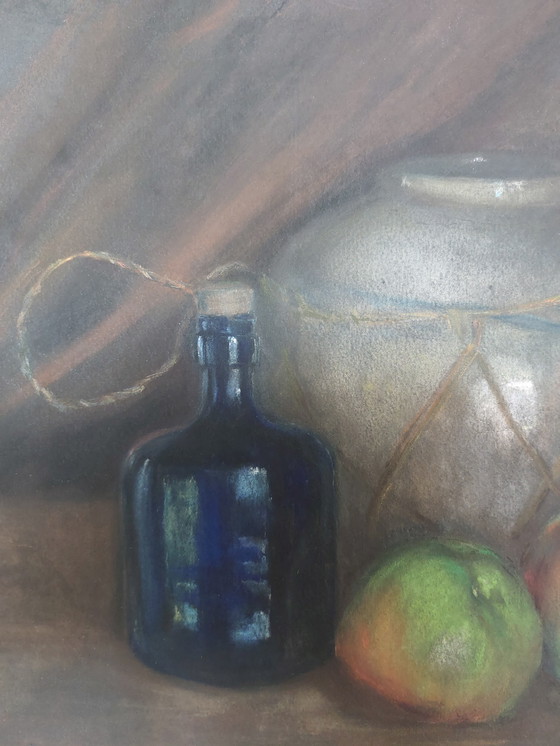 Image 1 of Naturaleza muerta al pastel de la Escuela Europea (1917)