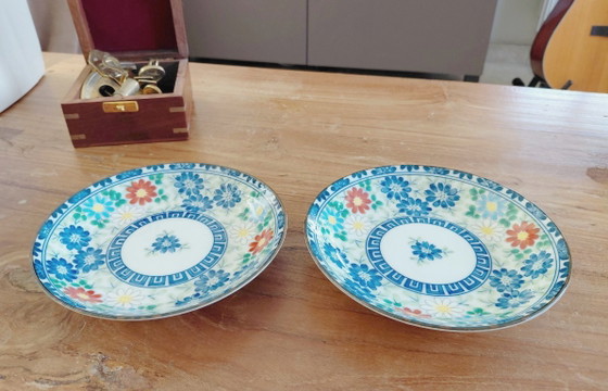 Ensemble de 2 soucoupes vintage en porcelaine Arita Imari japonaise – Objets déco (photo 10 of 11)