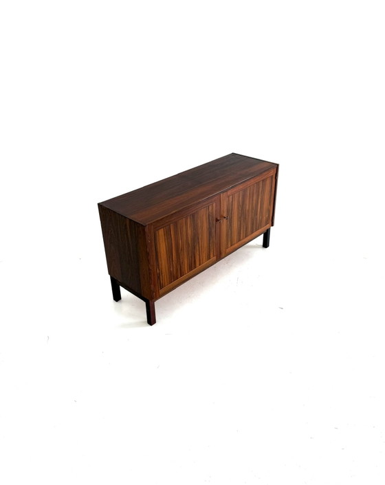 Vintage Danish Rosewood Sideboard/TV Cabinet, 1960s – Brass (photo 9 of 9)