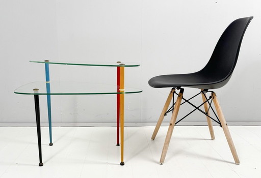 Side table by Edoardo Paoli, model: Arlecchino for Vitrex, Milan/Italy, 1950s