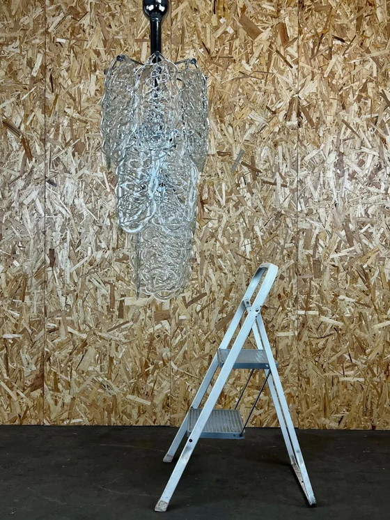 Image 1 of 60s 70s kroonluchter Kroonluchter "Ragnatela" Murano glas Italië Space Age