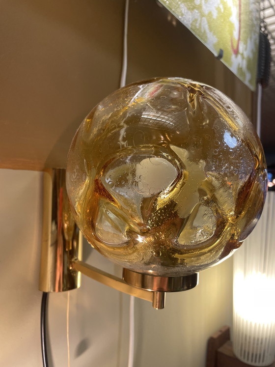 Image 1 of Appliques Doria Leuchten laiton & verre de Murano