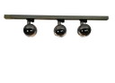Erco Leuchten - Space Age - Eyeball spots (3) met rail - W-Germany - 3e kwart 20e eeuw 