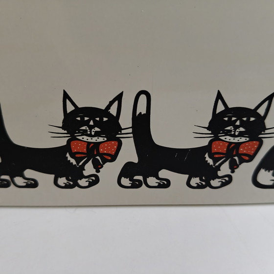Image 1 of Lampada da parete vintage a forma di gatto – Lampada da parete giocosa con gattino – Illuminazione decorativa anni '80