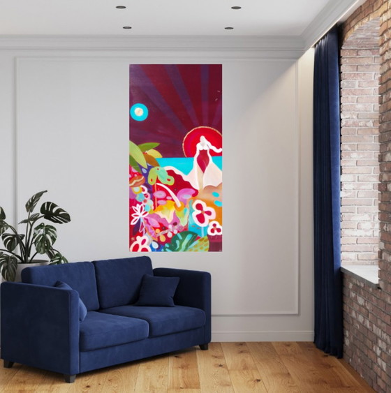 Acrylic painting #Bloom 70x140cm – joart, Paintings & Drawings, Canvas (photo 3 of 15)