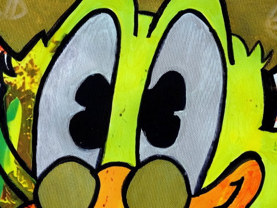 Pittura Pop Art, di Dagebert Duck Monopoly man, CB, Dipinti e disegni, Tela, Rosso (foto 8 di 10)