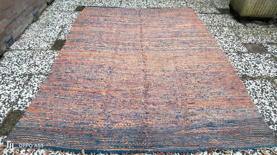 Image 1 of Hand-knotted Berber wool rug 200x104cm