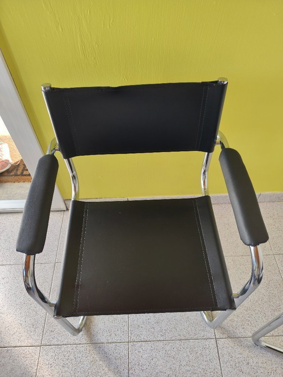 Image 1 of Juego de 2 sillas cantilever de diseño Mart Stam