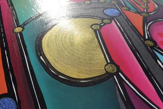 Image 1 of Kubismus A1430 - abstrakte Malerei XXL