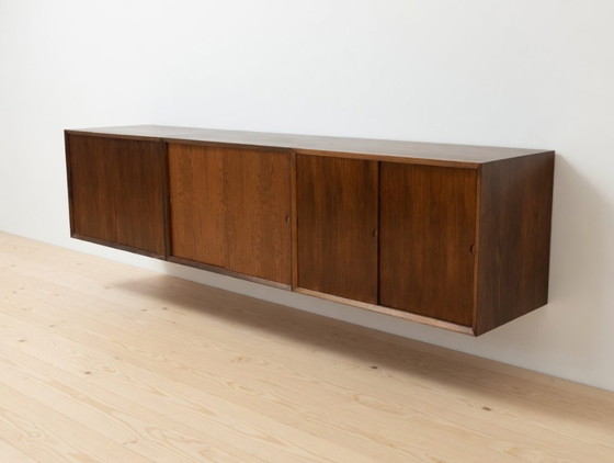 Image 1 of Poul Cadovius zwevend wanddressoir van palissanderhout, van CADO, jaren 1960.