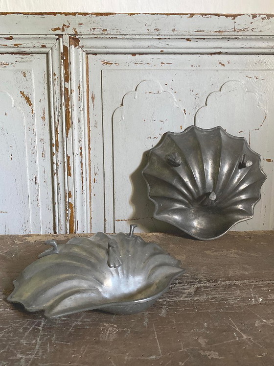 Due ciotole antiche in peltro – antiguo, Metallo (photo 5 of 18)