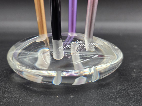 Image 1 of Champagne flutes in houders Moët & Chandon