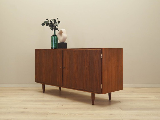 Image 1 of Walnut cabinet, Danish design, 1970s, designer: Carlo Jensen, manufacturer: Hundevad