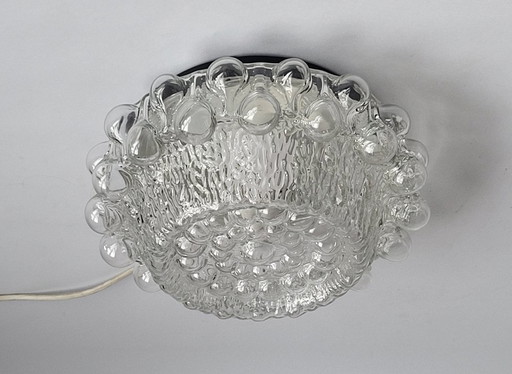 Bubble glass ceiling light 1970s
