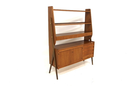 Scandinavian teak secretary desk, Rottne Möbelindustri, Sweden, 1960
